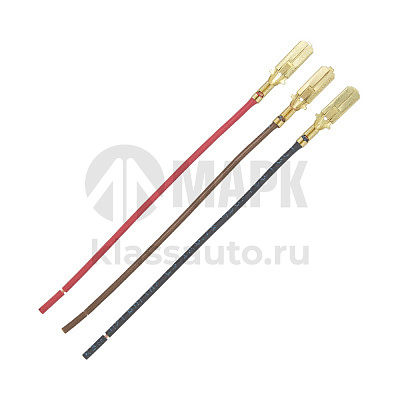 Контакт штыревой 6,3 мм с проводом L-120мм (папа)