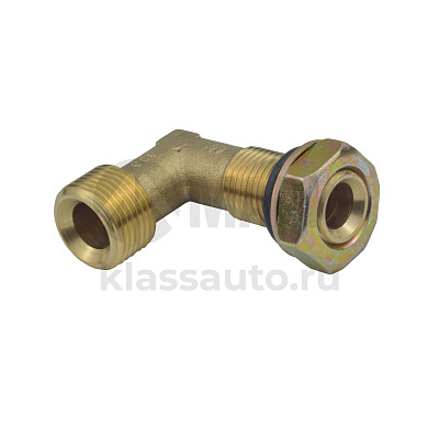 Угольник энергоаккумулятора М16х1,5-М20х1,5 (в сборе) (медный) (20шт в уп)