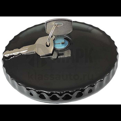 Крышка топливного бака в сб. полуоборотная с ключами, черная (металл) (TRUCKMARK)