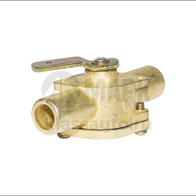 Кран отопителя н/о (на 2 выхода, прямоточный, бронза) а/м МАЗ