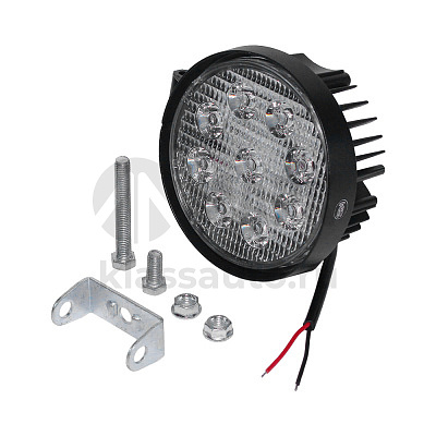 Фара противотуманная OFF-Road (Круглая,9 диодов, рассеиваемый свет) 12/24V 27W (115х55х130) 