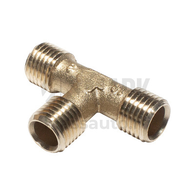 Тройник М14х1,5xМ14х1,5xМ14х1,5 (медный) (20шт в уп)