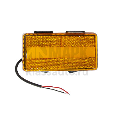 Фонарь габаритный 1430012 жёлтый 12В универсальный с неоновым маркерным светом и с нижней белой под 