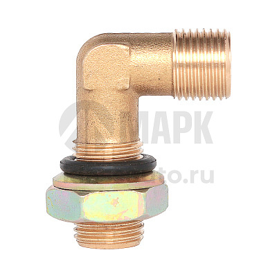 Угольник M16х1,5/M16х1,5  в сборе (медный) (20шт в уп)