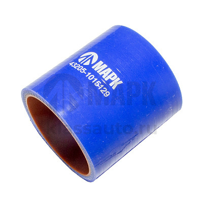 Патрубок радиатора нижний (силикон) синий (Ф48х62) (TRUCKMARK)