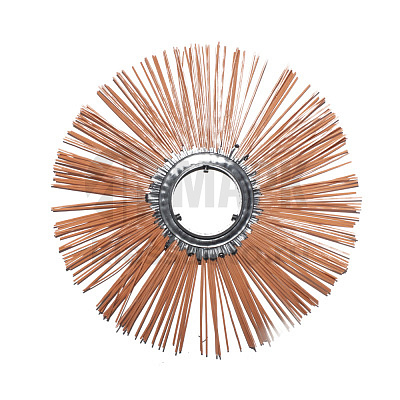 Диск щеточный полипропиленовый 120х550 (ПРЕМИУМ) беспроставочный (с пластиковым сердечником) 