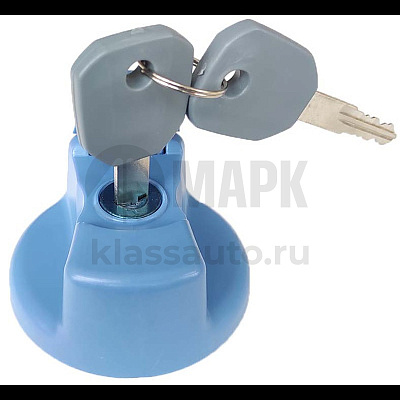 Крышка бака AdBlue (мочевины) d=40 (пласт. с ключом) (синяя) (TRUCKMARK)