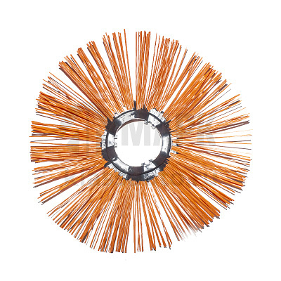 Диск щеточный полипропиленовый 120х550 (ПРЕМИУМ) Билайн (зигзаг) (с пластиковым сердечником)