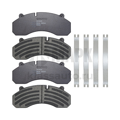 Колодки дисковые WG9100443050 с пластинами Sitrak передние (EXOVO)