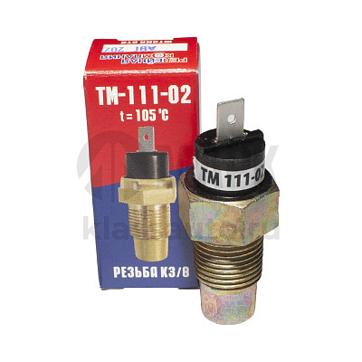 Датчик ТМ-111-02 сигнализатора температуры охлаждающей жидкости (штекер, t=105 градусов) РелКом