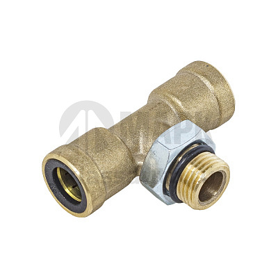Соединитель трубки ПВХ,полиамид d=12-М16-12 фитинг тройник латунь (Аналог CAMOZZI)