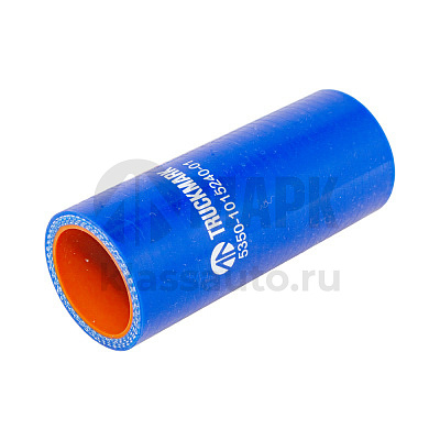 Патрубок радиатора нижний (силикон) синий (Ф32х100) (TRUCKMARK)