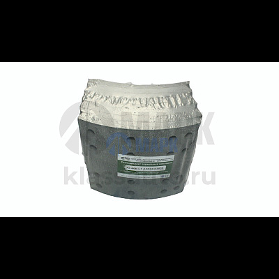 Накладки тормозные L1-12T  A3834/A3835 (STD) (c клепками ) СЗАП (ZTM)