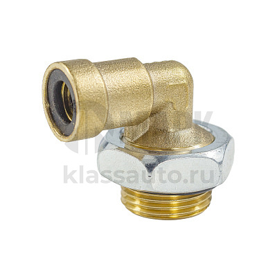 Соединитель трубки ПВХ,полиамид d=8мм М20х1.5 (фитинг угловой) латунь (Аналог CAMOZZI)