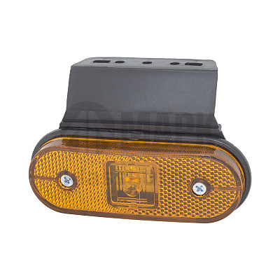 Фонарь габаритный 150 желтый фишка + кронштейном + провод 12-24в (Т.А.С.)( маркерный)