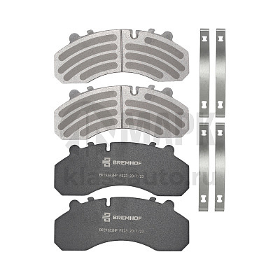 Колодки дисковые WG9100443050 с пластинами Sitrak передние (Bremhof)