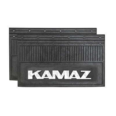 Брызговик а/м КАМАЗ/KAMAZ задний (360х580) (к-т из 2-х. шт) 121608 белые буквы 