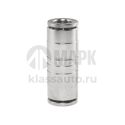 Фитинг прямой D6580 8-8 соединитель НИКЕЛЬ (Camozzi) 