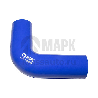 Патрубок радиатора угловой (силикон) синий (Ф40х135/110) (TRUCKMARK)