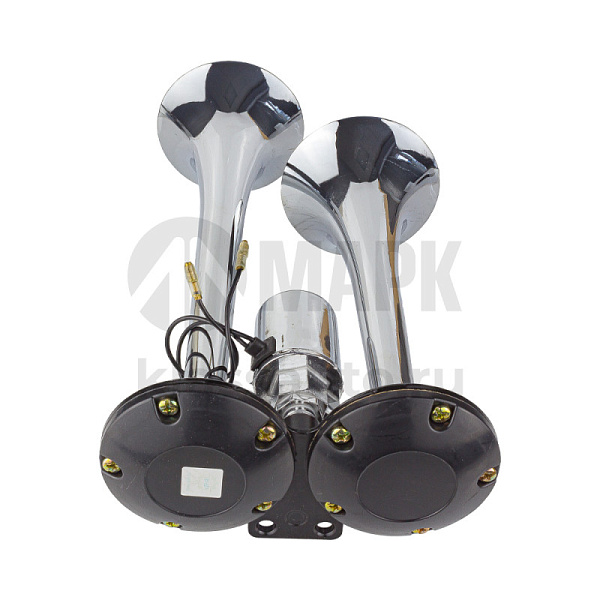 Сигнал двухрожковый 2 х KR 12/24V (хром)