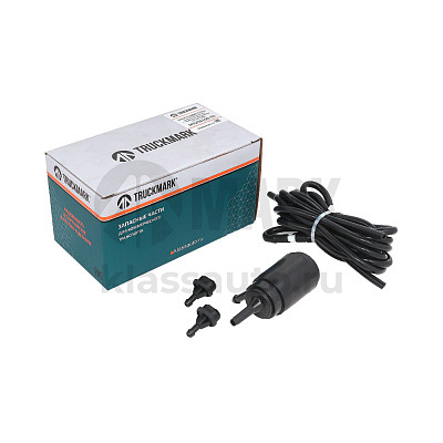 Насос омывателя 21-297-100 (моторчик) с трубками, жиклерами (TRUCKMARK)