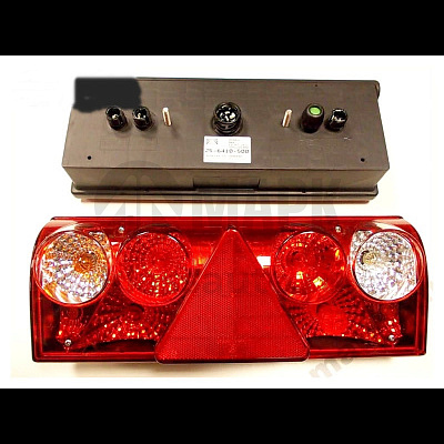 Фонарь задний SCHMITZ 1098646 правый, белый поворотник (EuropointII 5-фишек круглые) (Aspoeck)