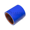 Патрубок радиатора верхний (силикон) синий (Ф50х60) (МАРК)