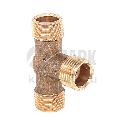 Тройник М18х1.5/М18х1.5/М18x1.5 L=35x53 (медный) (20шт в уп)