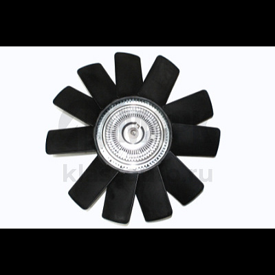 Крыльчатка вентилятора d-380 в сборе с муфтой на дв.CUMMINS ISF2.8 (11 лоп) (5шт в кор) (TRUCKMARK)