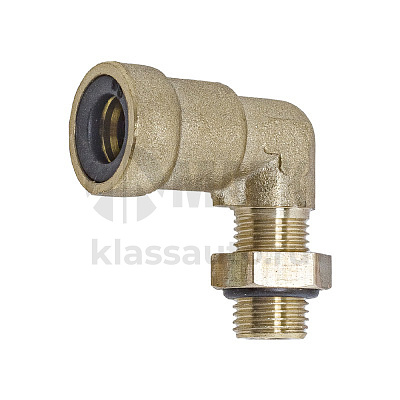 Соединитель трубки ПВХ,полиамид d=8мм М10х1 (фитинг угловой) латунь (Аналог CAMOZZI)
