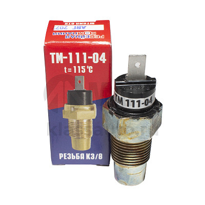 Датчик ТМ-111-04 сигнализатора температуры охлаждающей жидкости (штекер, t=115 градусов) РелКом