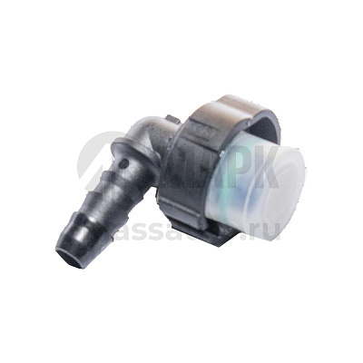 Штуцер быстросъемный топливопровода (уголок, боковой фиксатор с полукольцом)(100шт в кор)