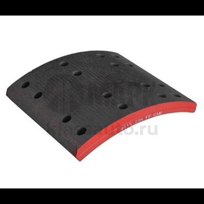 Накладка тормозной колодки (сверл, расточ) на оси L1 12 т.(Л1С12КР21.1850/2050) (TrailerParts)8шт/кт