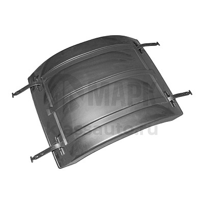 Крыло трехсоставное (пластик) верхняя часть (высокая) в сборе КамАЗ 5490 NEO (Автомастер) R22,5