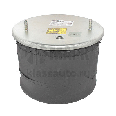 Пневморессора 4881NP с металлическим стаканом (2 шп.-М12 + 1 отв.М22 под возд) ось BPW (Topcover)