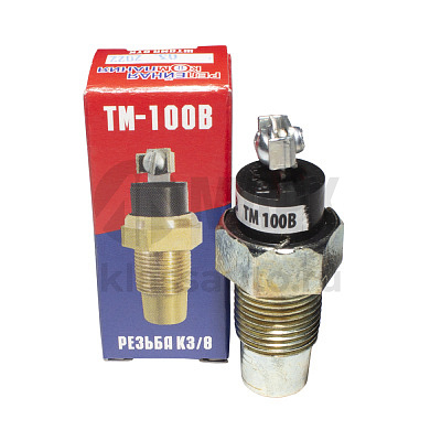 Датчик температуры охлаждающей жидкости ТМ-100 В (резьба К 3/8, винт М4) РелКом