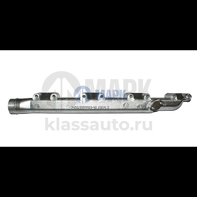 Труба водяная правая в сборе (ПАО КАМАЗ) с гайками и заглушкой Евро-3