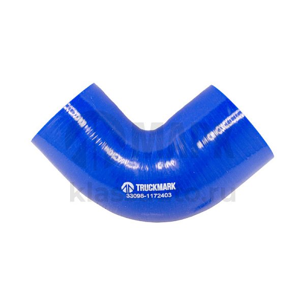 Патрубок интеркулера (силикон) синий (Ф60/70) (TRUCKMARK)