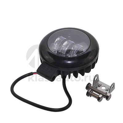 Фара противотуманная OFF-Road (ЛИНЗА, 3 диода, направленный свет) 12/24V 27W (133х55х113) 