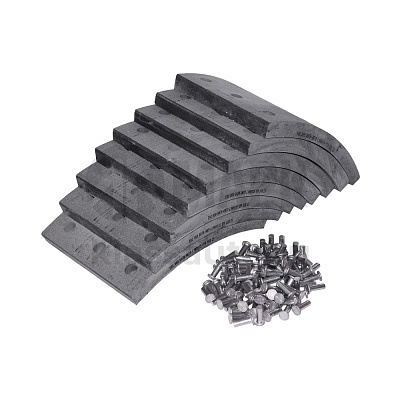 Накладки тормозные L1-8T 150мм (c клепками ) СЗАП Р/К (ТЕМАС)