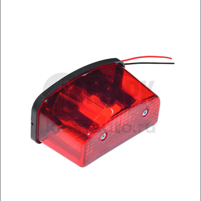 Фонарь подсветки номерного знака СВЕТОДИОД красная прямоугольная (Т.А.С.)