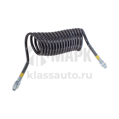 Шланг воздушный черный 5.5м штуцер М16мм ПОЛИАМИД (ЖЕЛТЫЙ) (EXOVO)