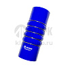 Патрубок интеркулера (силикон) синий (Ф80х235, 5 колец) (TRUCKMARK)