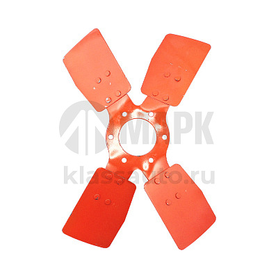 Вентилятор МТЗ металлический 4 лопасти (крыльчатка) Аналог