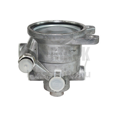 Кран прицепа однопроводный (5 отв) с выходом под глушитель