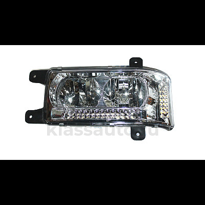 Блок-фара левая со светодиодами (Стекло Сервис) Формула Света 