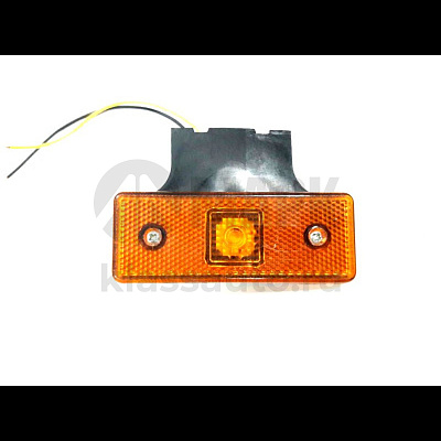 Фонарь габаритный светодиод (желтый) с кроншт. ZK3024(250шт/5шт)