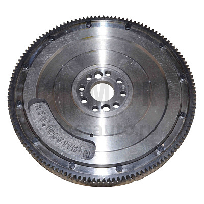 Маховик в сб. а/м МАЗ, УРАЛ с дв. 236, 7601 (1-дисковое сцепление, 132 зуб., нового образца)