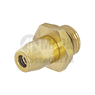 Соединитель трубки ПВХ (фитинг прямой, наружная резьба) М16хТ6 (латунь аналог Sirit) 