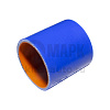 Патрубок радиатора нижний (силикон) синий (Ф70x80) (TRUCKMARK)